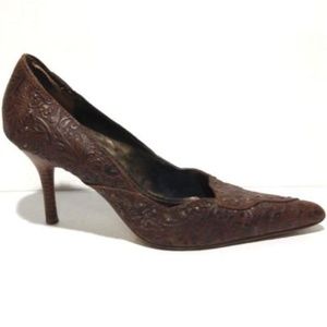 Tribeca Kenneth Cole Brown Embellished Heel 7.5